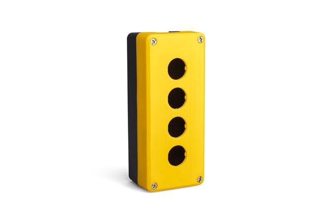 P Series Plastic 4 Holes EMPTY Yellow-Black Control Box